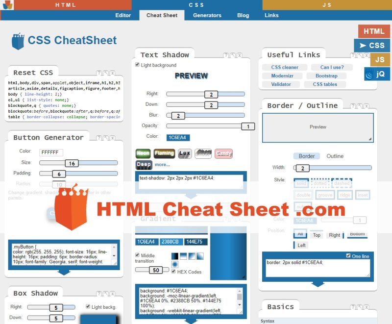 Blue Card Size Up Cheat Sheet